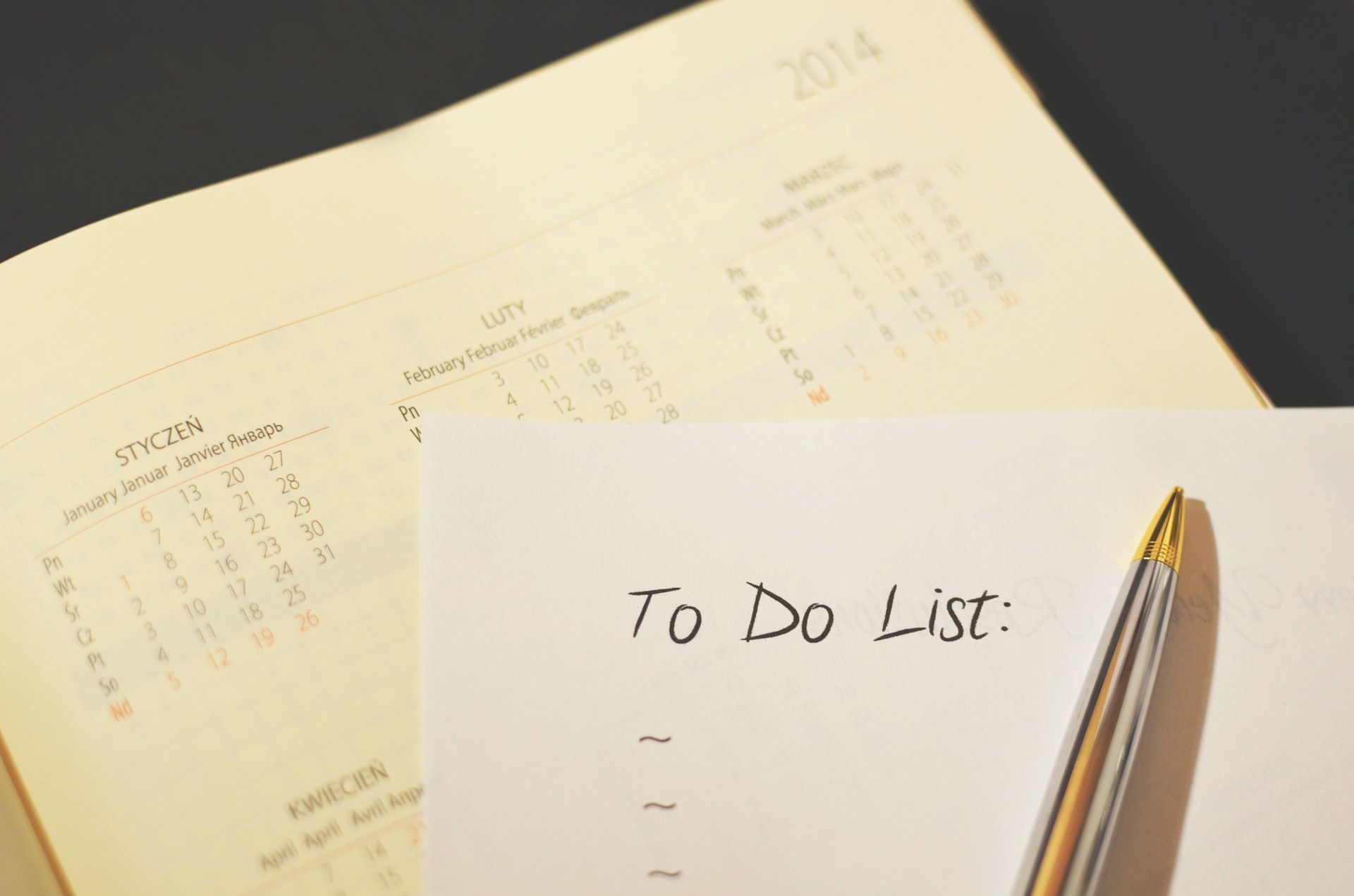 To do list on paper, how to prepare for the WSET exam