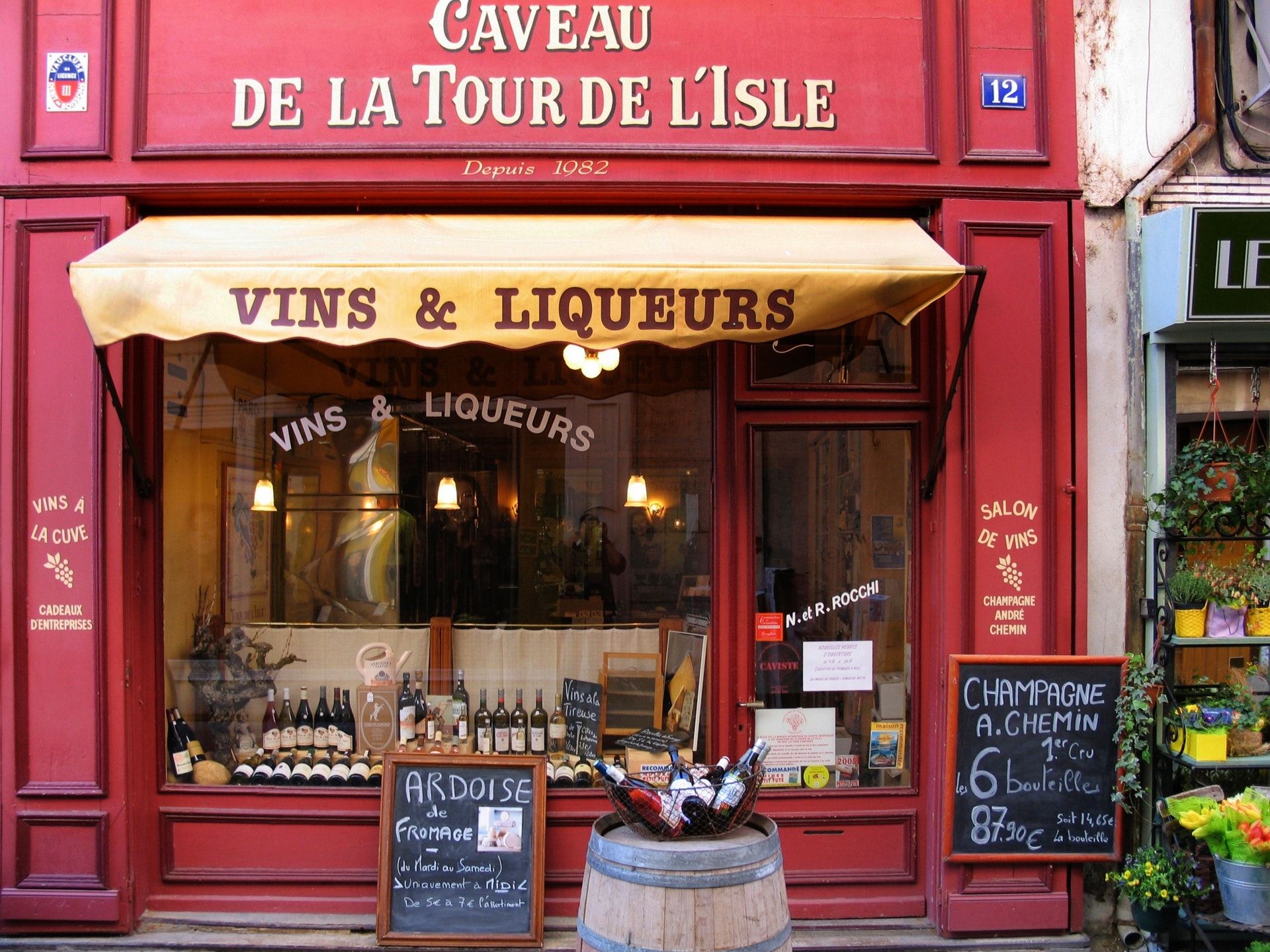 Wine bar in France