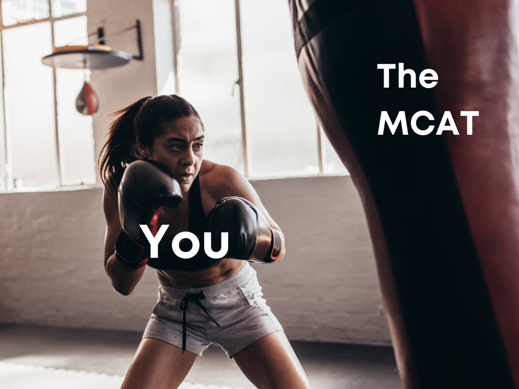 Girl boxing; MCAT tips