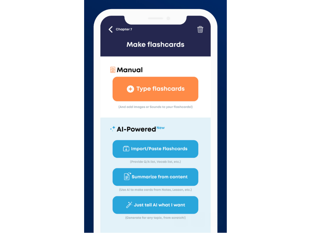 Brainscape's AI generated flashcards