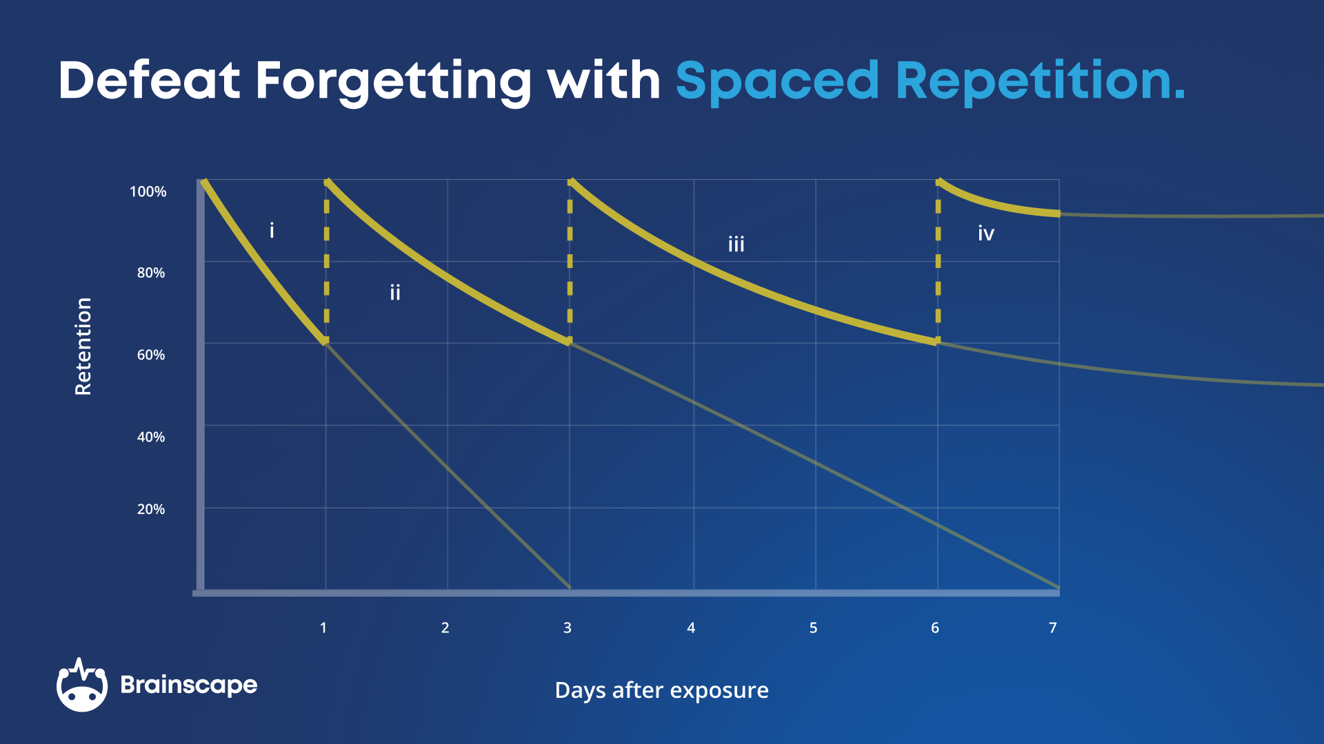 Defeating the forgetting curve with spaced repetition