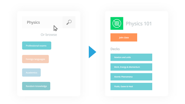 Brainscape física estudo flashcards